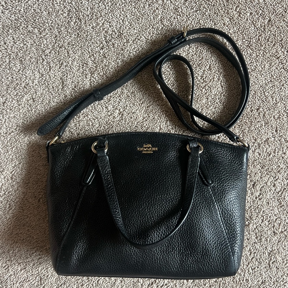 Coach crossbody purse in black